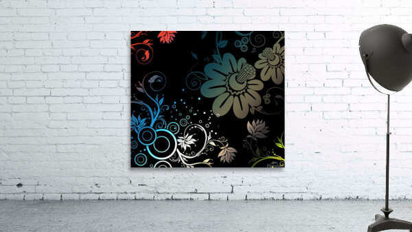 Flower Abstract desenho Wall Preview
