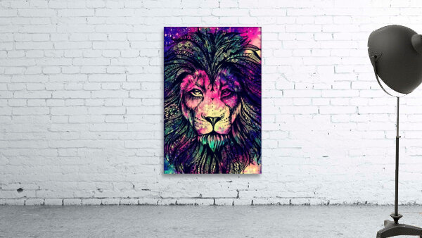 Psychedelic Lion Wall Preview