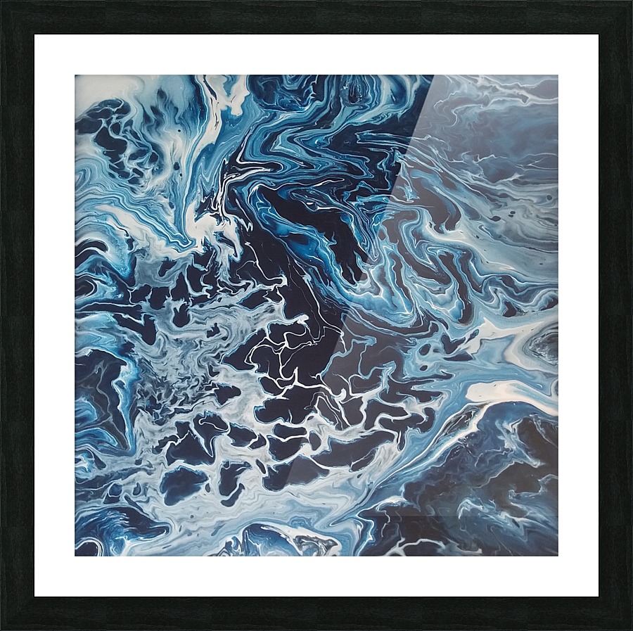Blue motion Picture Frame print