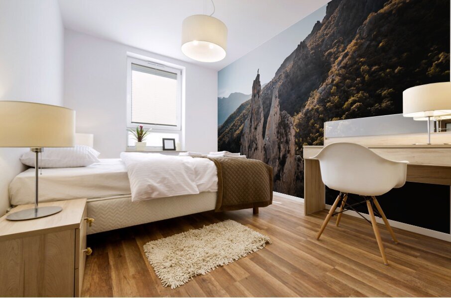 Climbing Mural print