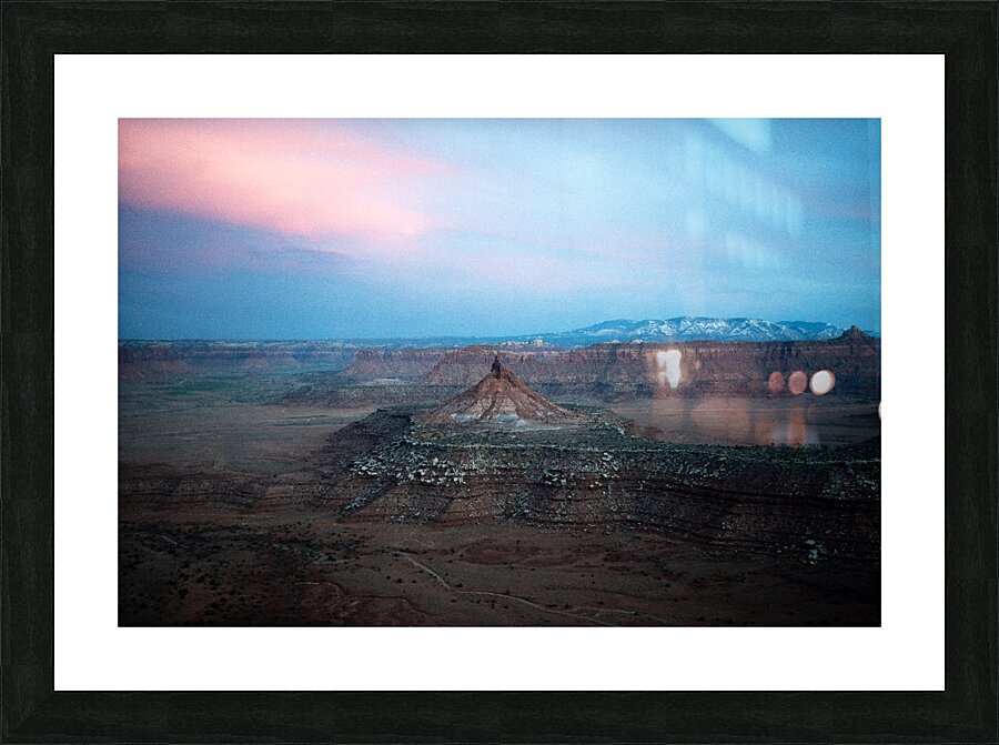 Red spire Picture Frame print