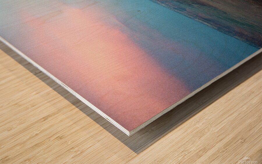 Red spire Wood print