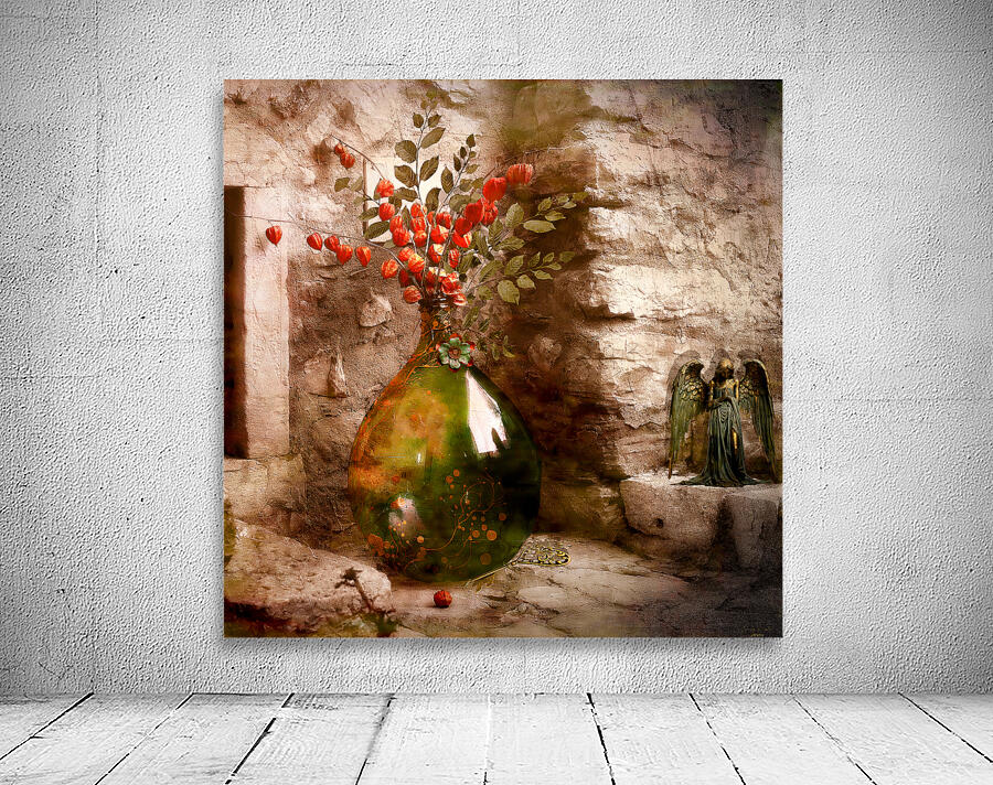 Green Vase Wall Preview