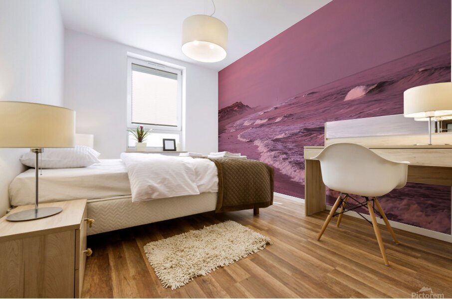Pink Sunset Mural print
