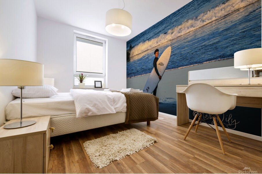 Surfing Mural print