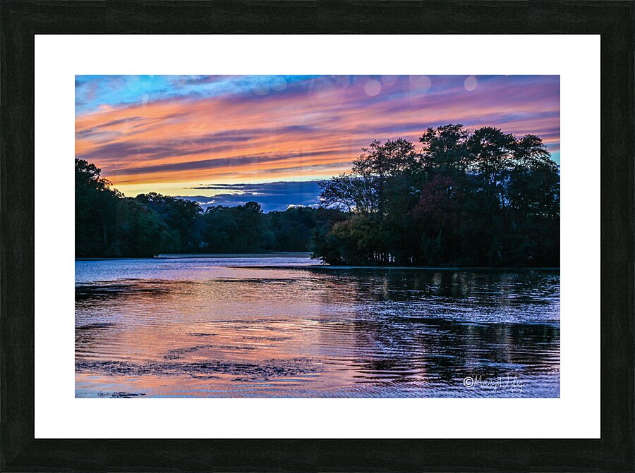 Delaware Sunset Picture Frame print