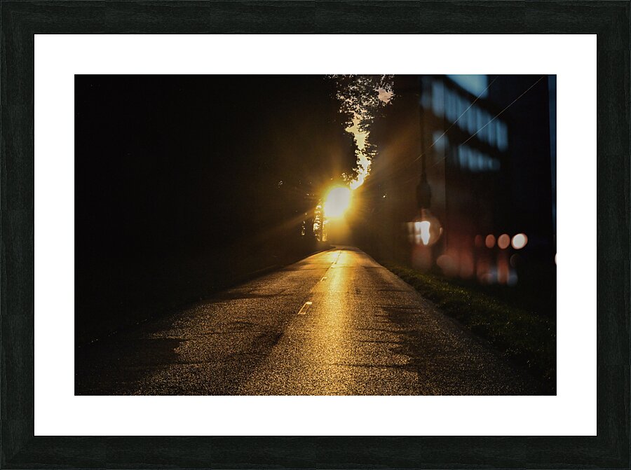 Sunset after the rain Picture Frame print