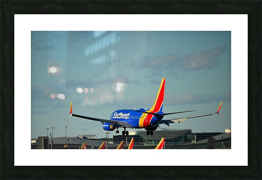 Planes landing Picture Frame print