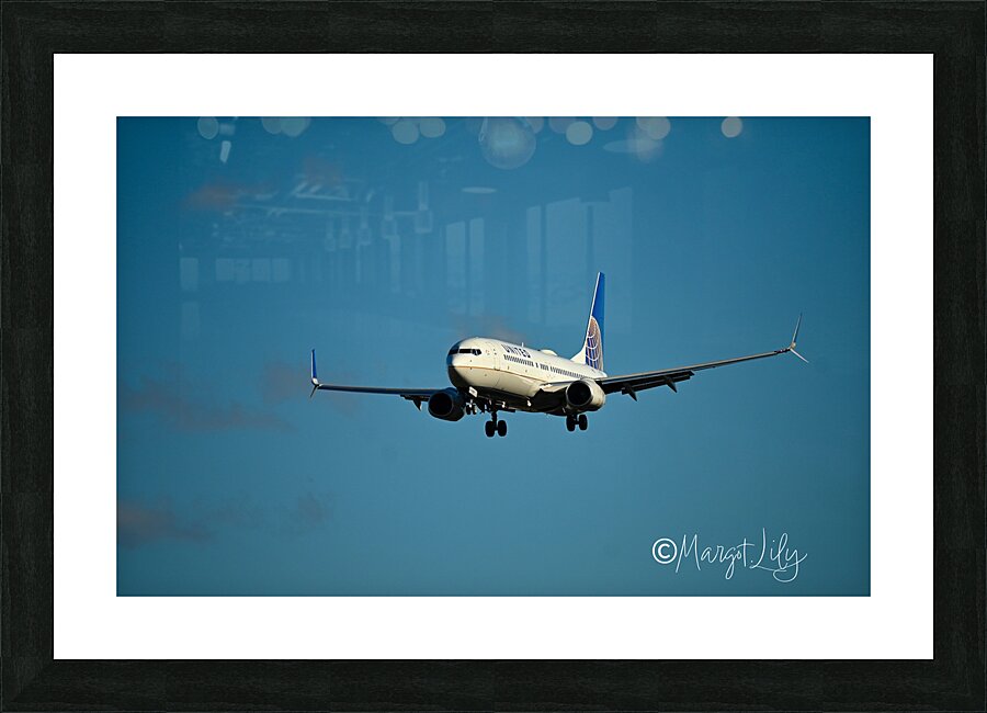 Planes landing Picture Frame print