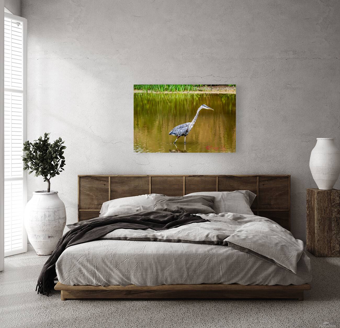 Blue Heron Reproduction