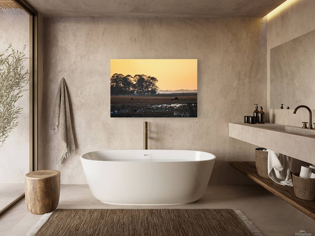 Sunset over Chincoteague Reproduction