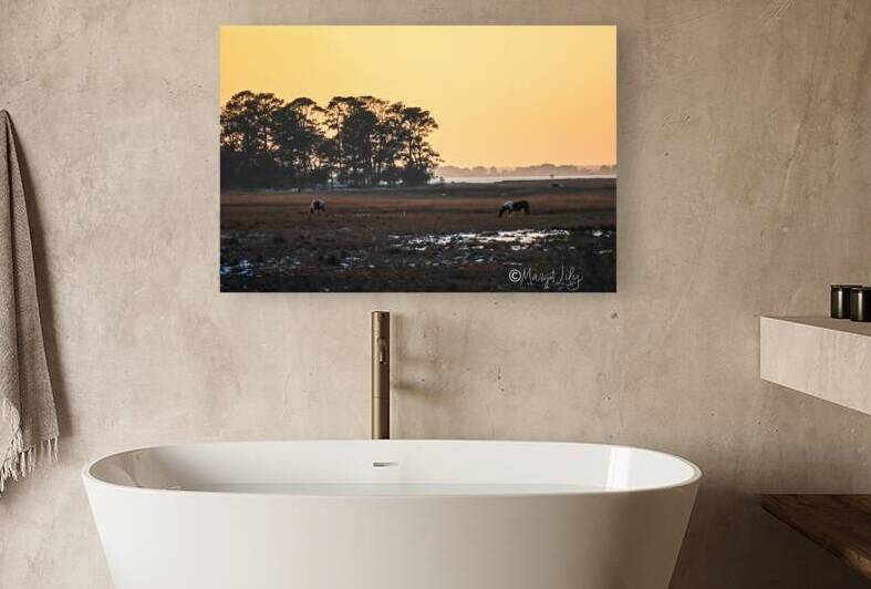 Sunset over Chincoteague Reproduction
