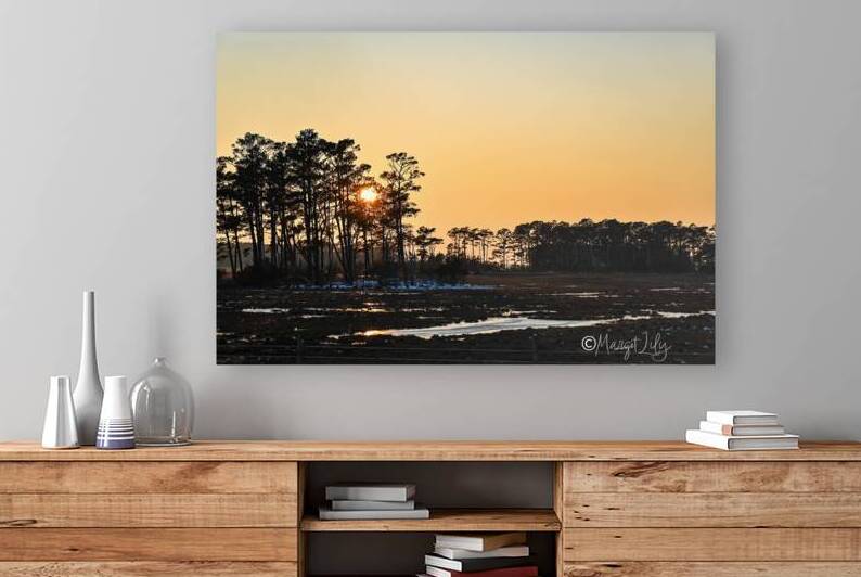 Sunset over Chincoteague Reproduction