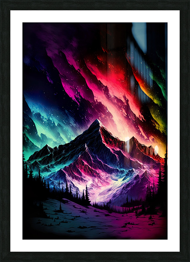 Vivid Aurora Picture Frame print