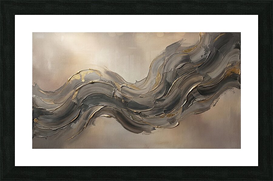 Golden Silence Picture Frame print