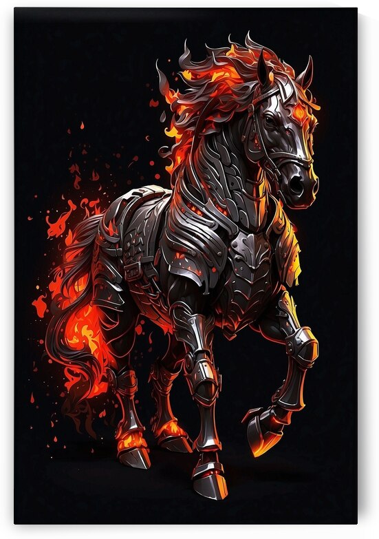 horse in fire  by Yasser Saayed
