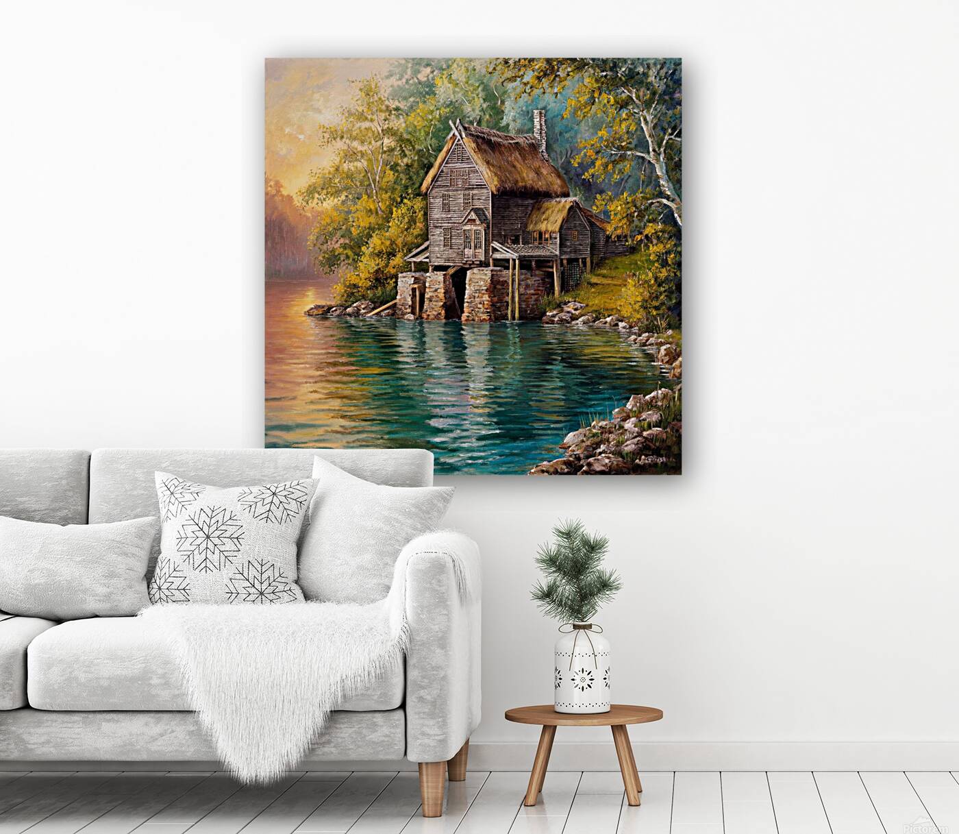 a captivating oil painting portraying a pictures Reproduction