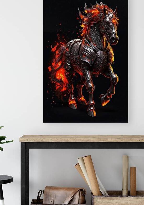 horse in fire  by Yasser Saayed