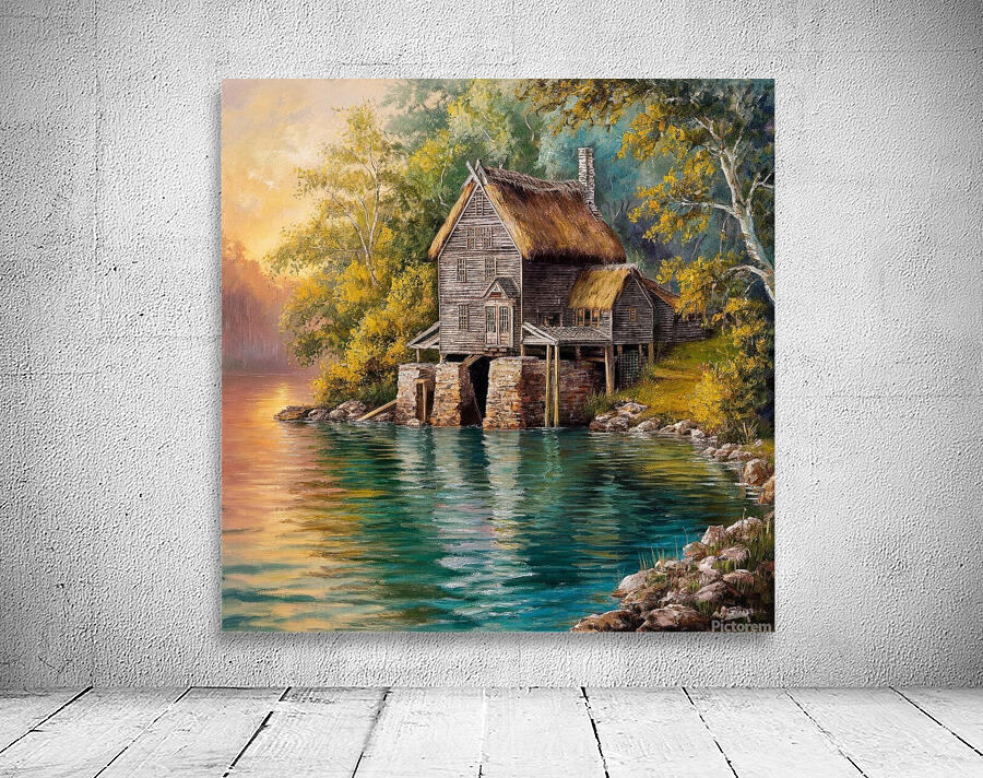 a captivating oil painting portraying a pictures Wall Preview