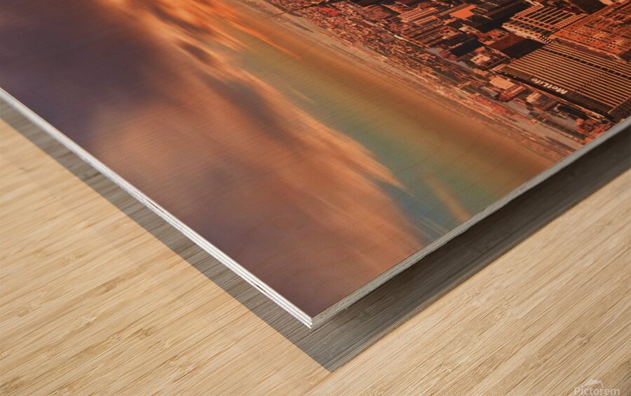 New city Wood print