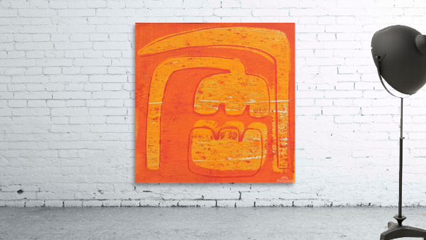 Mod Flowers Orange Wall Preview