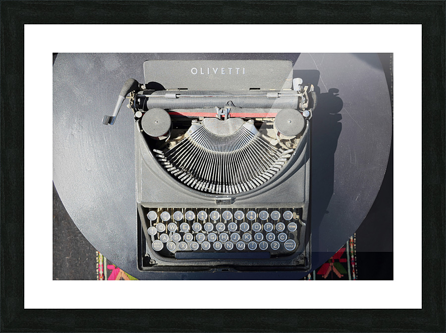 Typewriter Picture Frame print