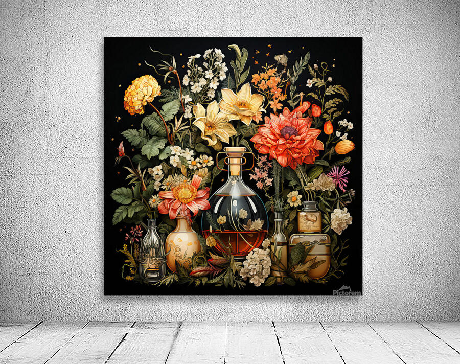 Apothecary Lab Flowers Wall Preview