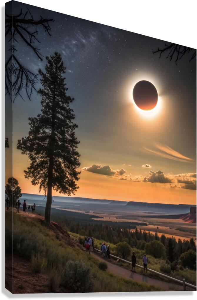 Epic Solar Eclipse Photography 1 Canvas Print