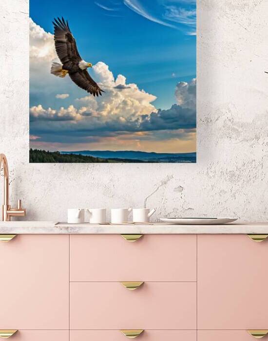 Eagles Flight by the Full Moon 1 by Artivax