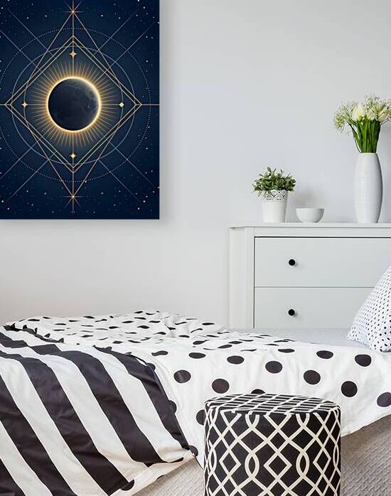 Aesthetic Solar Eclipse Wall Art 1 by Artivax
