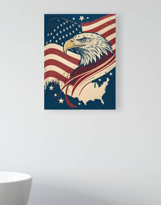 Modern Patriotic USA Decor 1 by Artivax