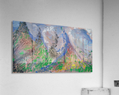 Mountain View Impression Acrylic Print