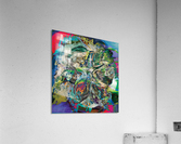 mottled multicolored abstract composition Acrylic Print