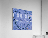 indigo rough texture Acrylic Print