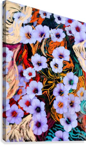 floating ethereal flowers Canvas Print