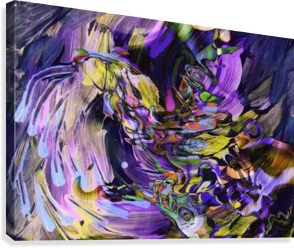 waving whirling flow Canvas Print