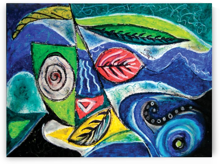 abstract leaf shapes by BBS Art