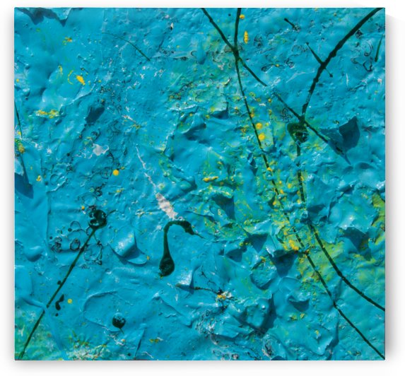 abstract blue painting rough texture by BBS Art