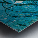 light blue abstract Metal print