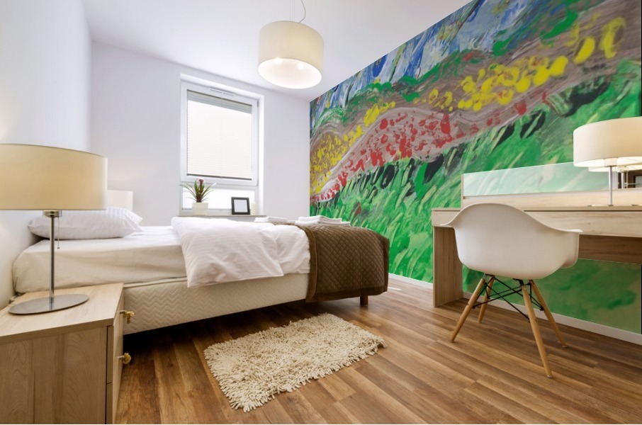 windy landscape Mural print