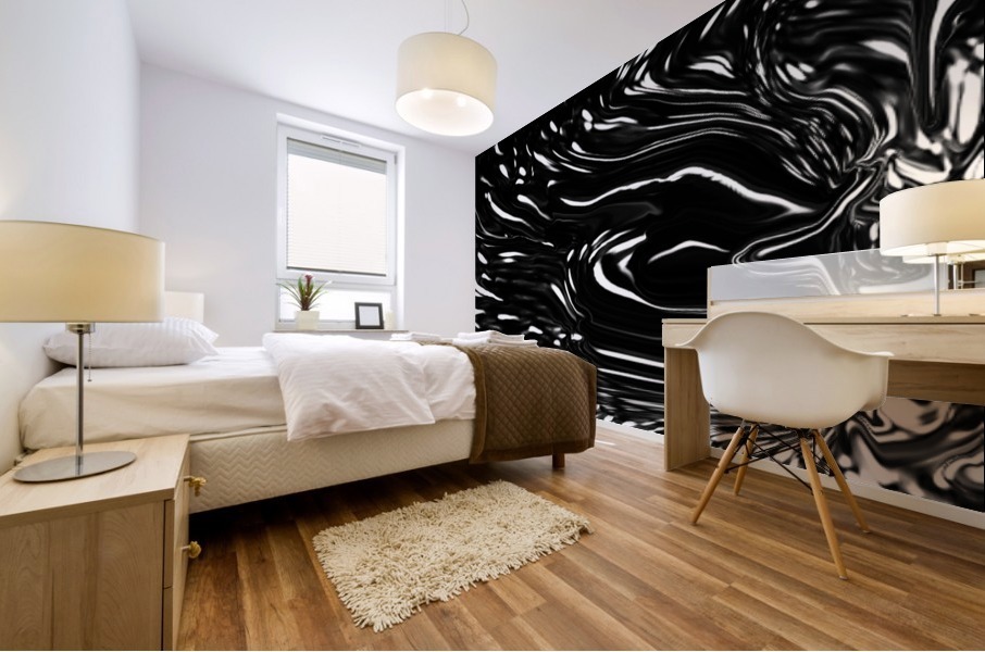 fluid contrasts Mural print
