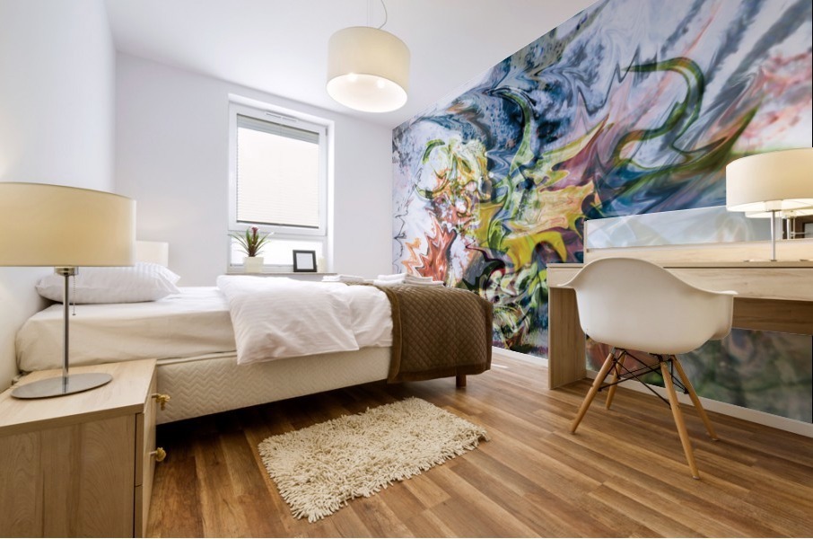 fluid objects art abstraction Mural print