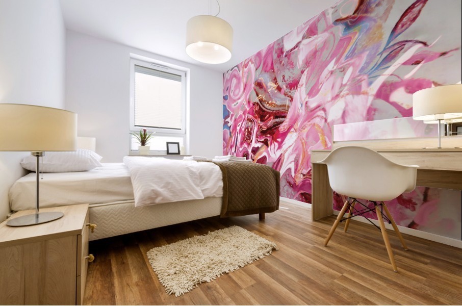 pink shades Mural print