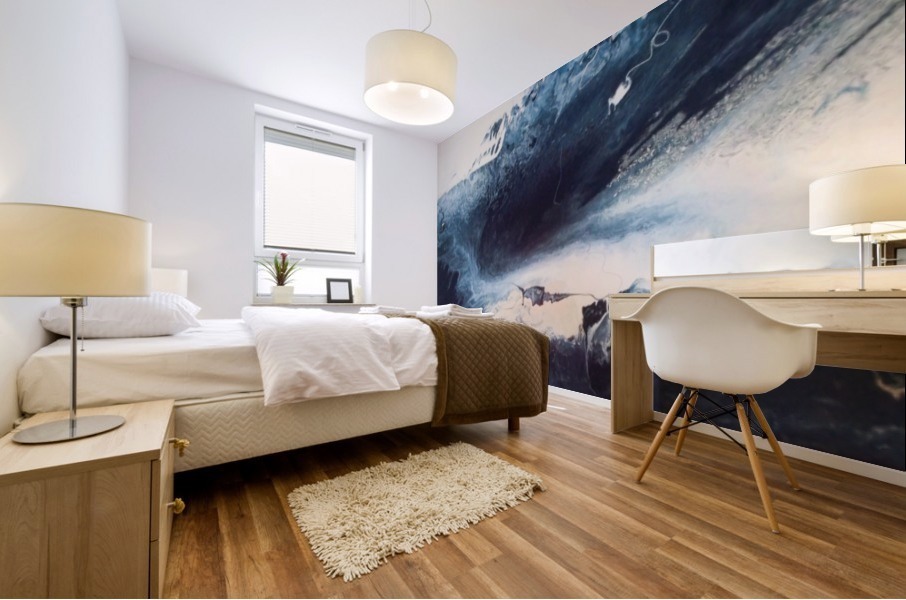 blue vision abstract Mural print