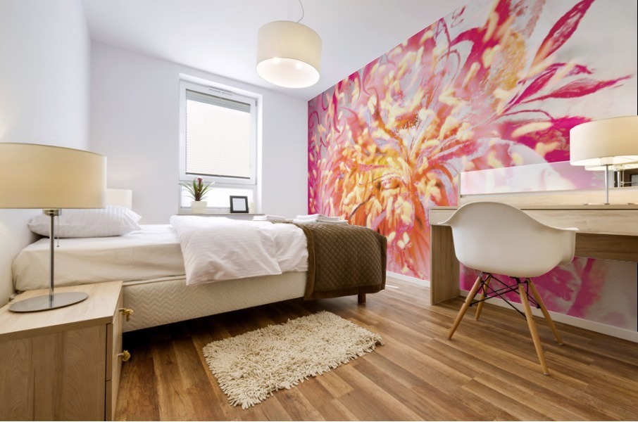 soft energy vortex Mural print
