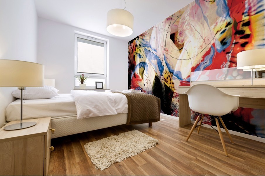 dynamic abstract Mural print