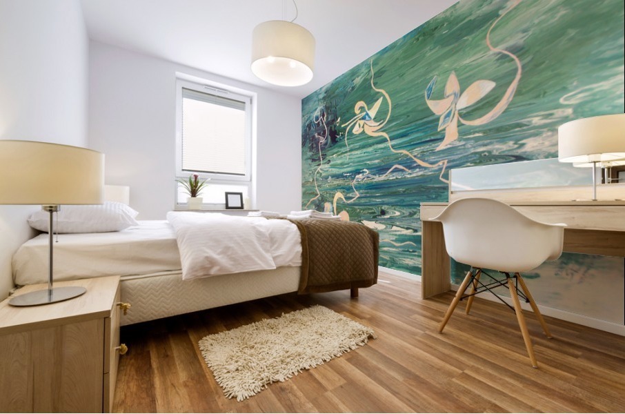 water surface abstraction Mural print