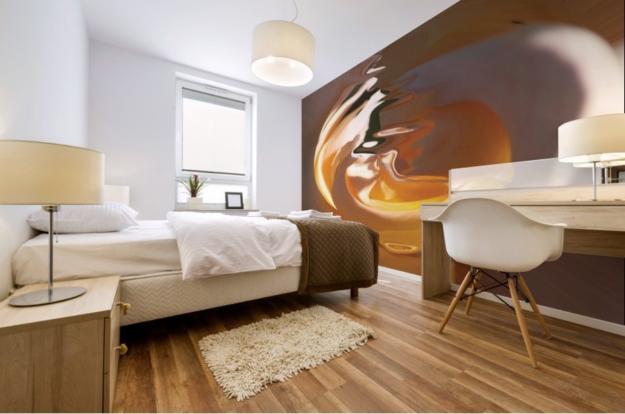 orange light shade Mural print