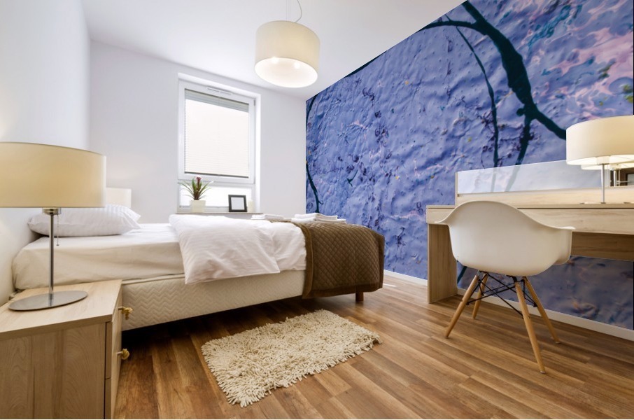 indigo rough texture Mural print
