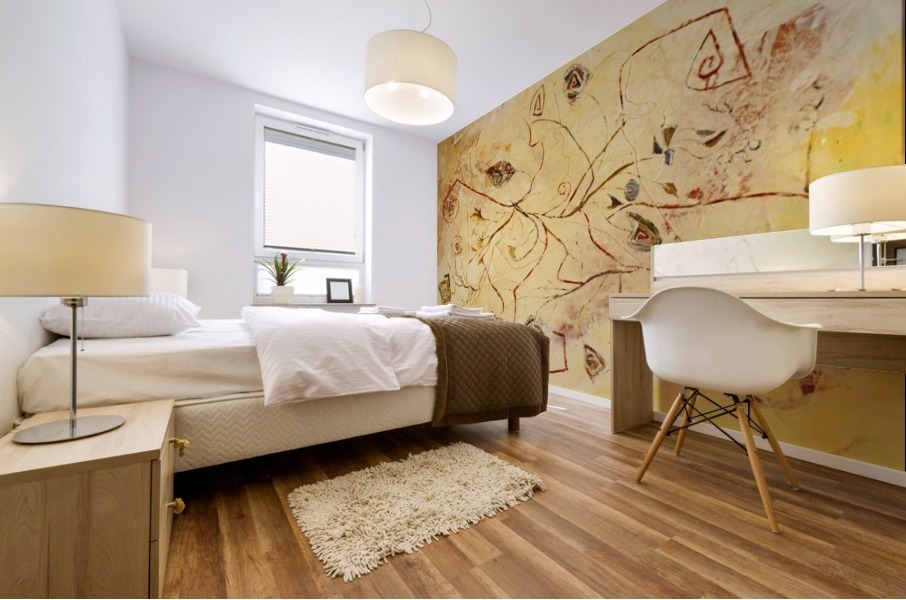 copper threads Mural print